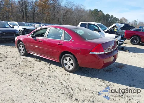 2009 Chevrolet Impala Lt from USA, damaged, VIN 2G1WT57KX91250197